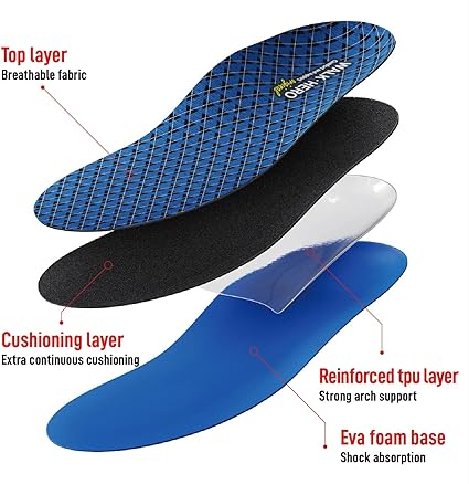 Photo 1 of Walkhero Plantar Fasciitis Insoles, High Arch Support Orthotic Shoe Inserts, Relieve Foot Pain and Flat Foot