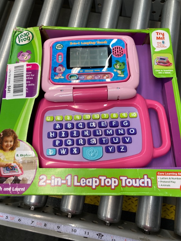 Photo 2 of LeapFrog 2-in-1 LeapTop Touch, Pink Pink Standard Packaging