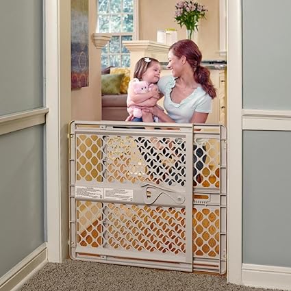 Photo 1 of 
Toddleroo by North States Supergate Ergo Child Gate, Baby Gate for Stairs and Doorways. Includes Wall Cups. Pressure or Hardware Mount. Made in USA. (26" Tall, Sand)