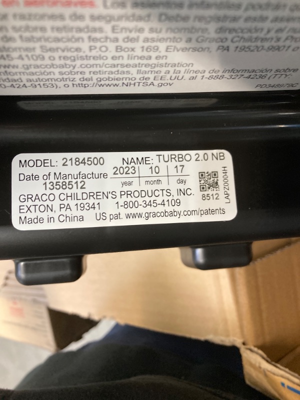 Photo 2 of Graco TurboBooster 2.0 Backless Booster Car Seat, Denton