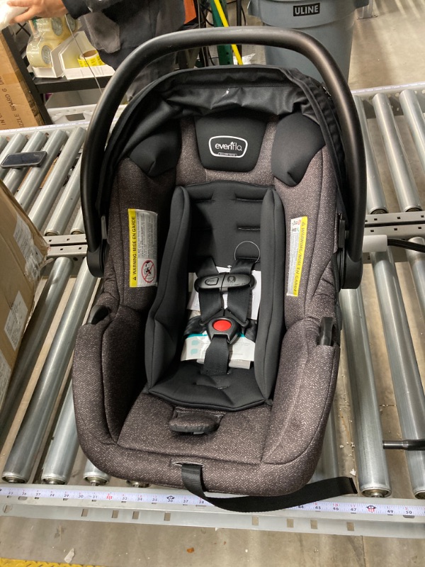 Photo 2 of Evenflo Pivot Modular Travel System With SafeMax Car Seat Only Travel System Casual Grey