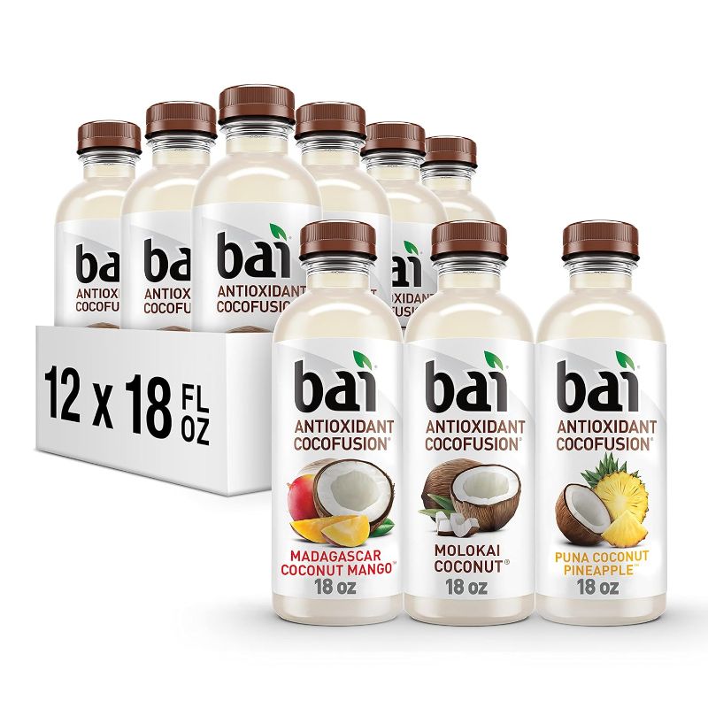 Photo 1 of Bai Cocofusions Variety Pack 18 Fl Oz Bottles 12 Pack