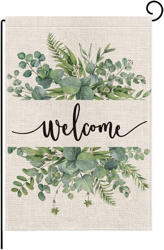 Photo 1 of 
wyooxoo Spring Floral Garden Flag 12x18 Inch Vertical Double Sided Welcome Seasonal Outside Yard Outdoor Farmhouse Flag (Green)