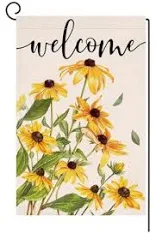 Photo 1 of Spring Summer Floral Welcome Garden Flag12 X 18