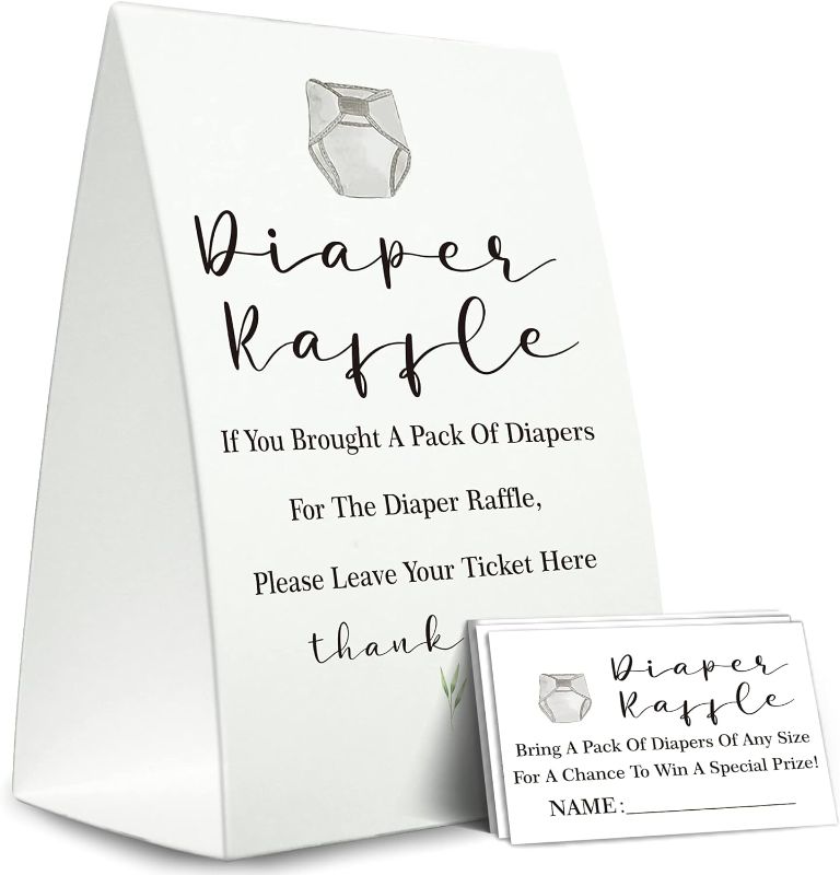 Photo 1 of ( Example Pic) Diaper Raffle Sign,Diaper Raffle