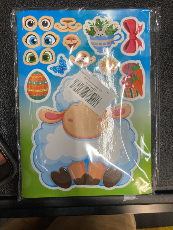 Photo 2 of  Child Easter Egg Farm Animal Stickers 