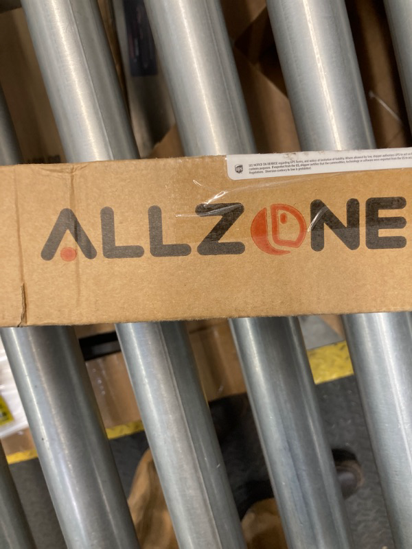 Photo 3 of **MISSING ONE RUBBER END CAP**ALLZONE Heavy Duty Tension Curtain Rod for Windows, 82 to 121 Inches, Room Divider Adjustable Pole for Patio, Bedroom, balcony, Hold Up Blackout Curtains and Non-Slip, White White 82-121 Inches