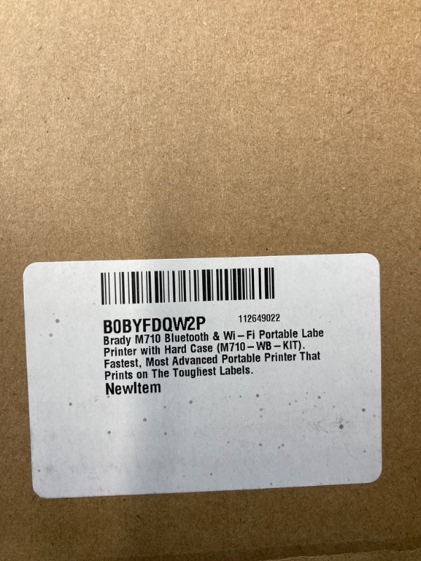 Photo 4 of Brady M710 Bluetooth & Wi-Fi Portable Label Printer with Hard Case (M710-WB-KIT). Fastest, Most Advanced Portable Printer That Prints on The Toughest Labels.