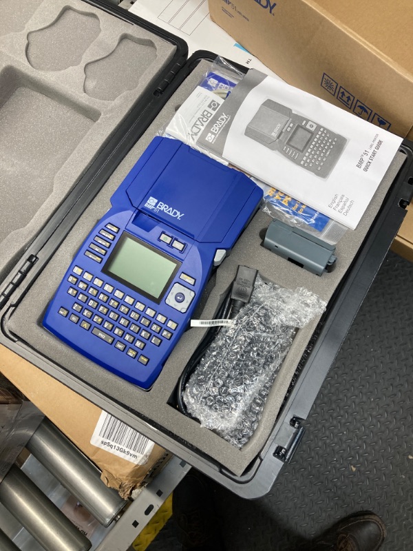 Photo 1 of Brady M710 Bluetooth & Wi-Fi Portable Label Printer with Hard Case (M710-WB-KIT). Fastest, Most Advanced Portable Printer That Prints on The Toughest Labels.