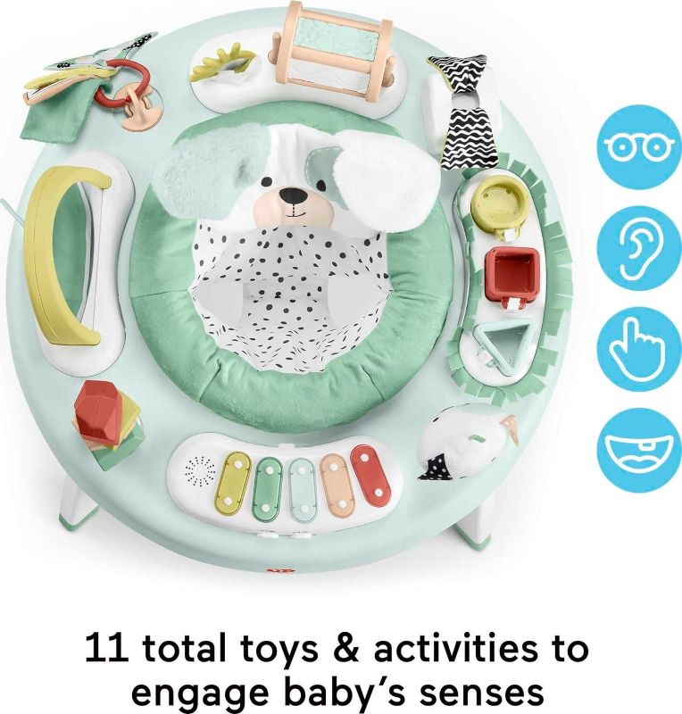 Photo 1 of Fisher-Price Baby to Toddler Toy 3-in-1 SnugaPuppy Activity Center and Play Table with Lights Sounds and Developmental Activities