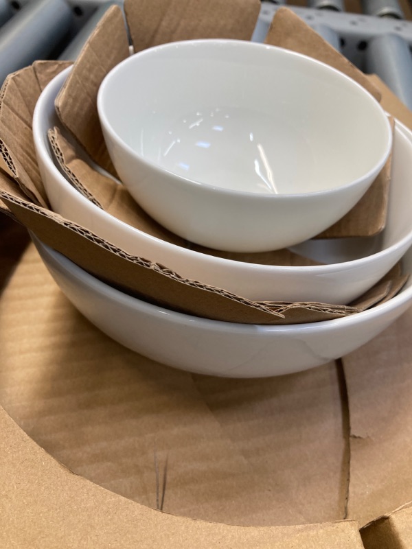 Photo 2 of DOWAN Serving Bowls, Mixing Bowl Set, 86/36/24/8.5 Ounces Mixing Bowls for Kitchen, White Serving Set, Serving Bowls Set of 4, Ceramic Bowl Sets for Eating Different Sizes https://a.co/d/1CTcfBd