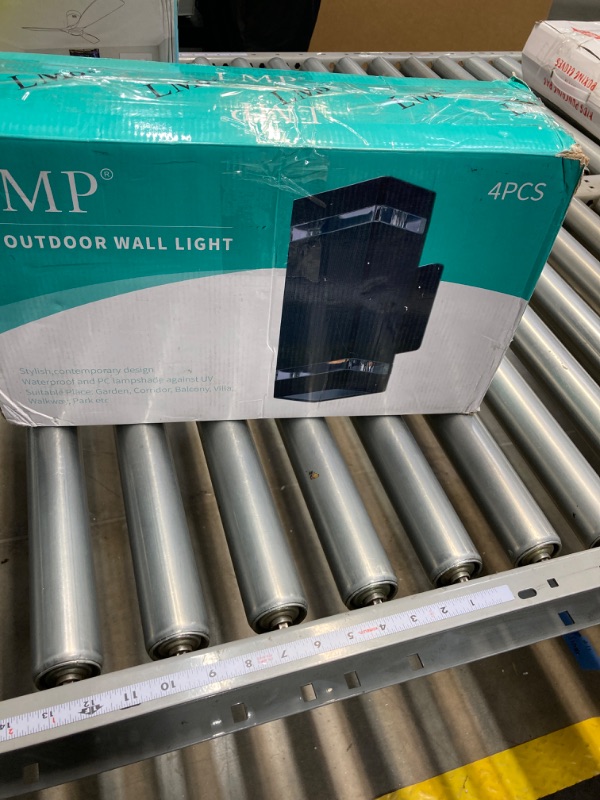 Photo 3 of LMP 4 Pack LED Square Up and Down Lights Outdoor Wall Light?Body in Aluminum Waterproof Outdoor Wall Lamps?3000k 5W with Certificate ETL Gray 4 Packs