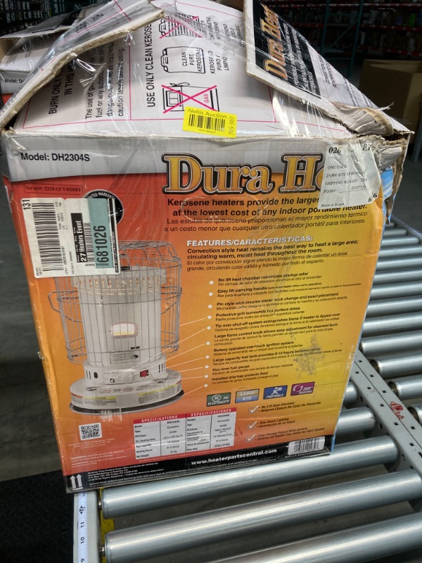 Photo 6 of Duraheat 23,800 BTU Indoor Kerosene Portable Heater