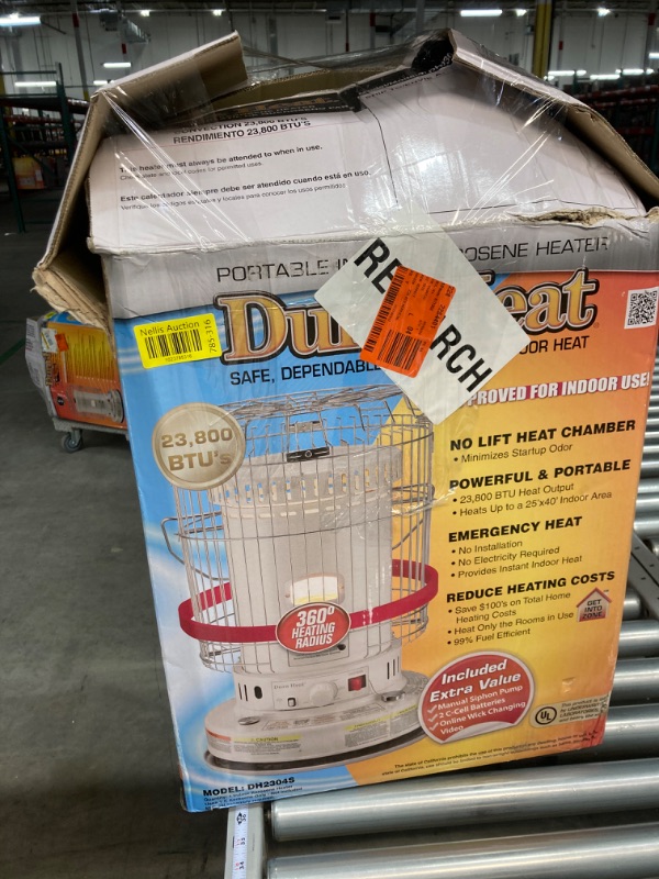 Photo 4 of Duraheat 23,800 BTU Indoor Kerosene Portable Heater