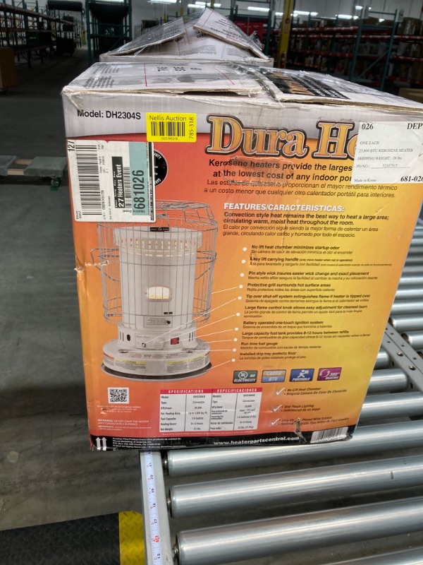 Photo 4 of Duraheat 23,800 BTU Indoor Kerosene Portable Heater