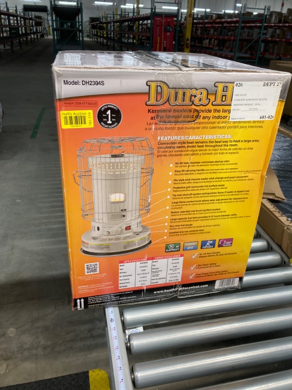 Photo 6 of Duraheat 23,800 BTU Indoor Kerosene Portable Heater