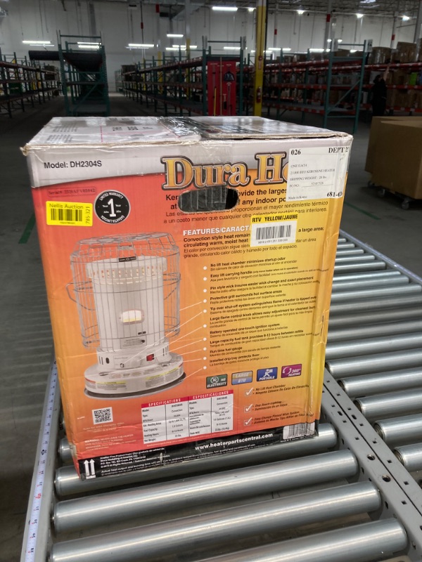 Photo 4 of Duraheat 23,800 BTU Indoor Kerosene Portable Heater