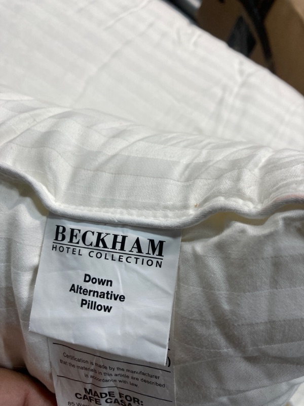 Photo 3 of Beckham Hotel Collection Bed Pillows for Sleeping - Queen Size, Set of 2 - Soft Allergy Friendly, Cooling, Luxury Gel Pillow for Back, Stomach or Side Sleepers