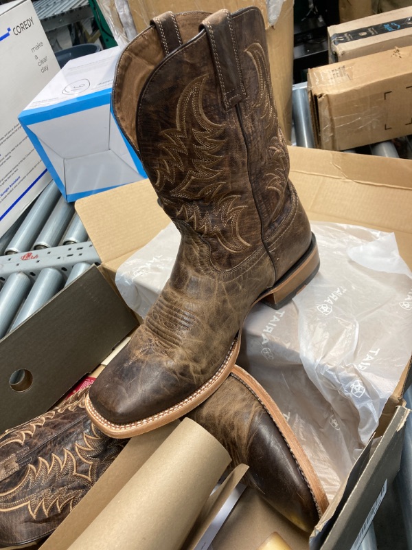 Photo 5 of Ariat Men's Point Ryder Western Boot 12 Wide Dry Creek Tan/Burnt Brown