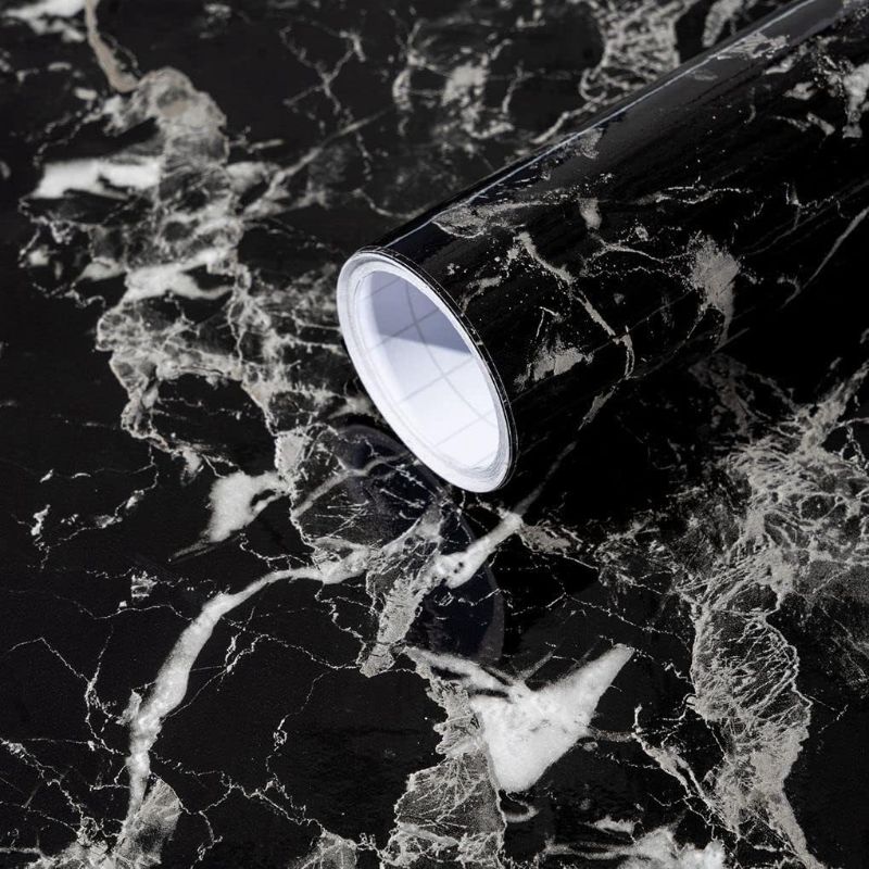 Photo 2 of Arthome Black Marble Contact Paper,15.7"x120" Self Adhesive Wallpaper,Peel and Stick Black Paper Removable Decorative Film for Desk,Kitchen,Countertop,Cabinet,Shelf Liner,Waterproof Vinyl Sticker
Visit the Arthome WALL DECOR Store