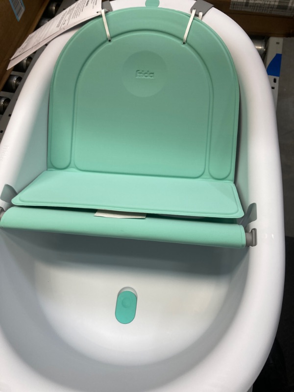 Photo 2 of 4-in-1 Grow-with-Me Bath Tub by Frida Baby Transforms Infant Bathtub to Toddler Bath Seat with Backrest for Assisted Sitting in Tub