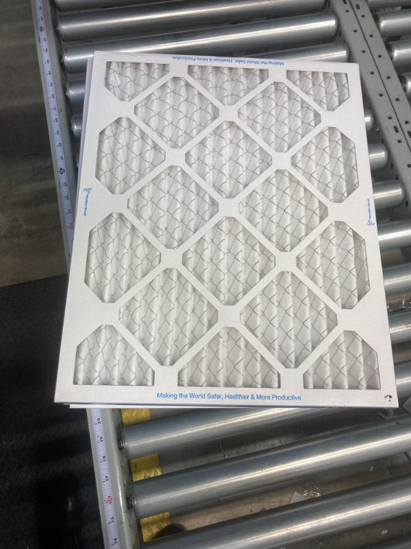 Photo 2 of Aerostar 20x20x1 MERV 13 Pleated Air Filter, AC Furnace Air Filter, 6 Pack (Actual Size: 19 3/4" x 19 3/4" x 3/4") 20x20x1 Air Filter