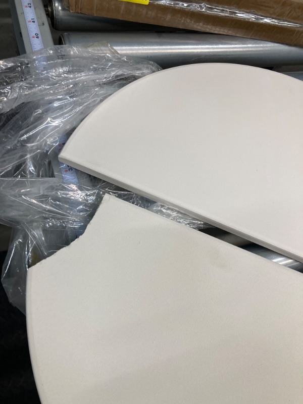 Photo 4 of 15" Half Moon Pizza Stone convEGGtor, Heavy Duty Ceramic Heat Deflector Plates Pizza and Baking Stone for Oven and Grill https://a.co/d/bjZBldp