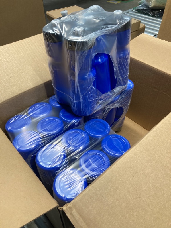 Photo 1 of 50 Strong Bulk Water Bottles | 24 Pack Sports Bottle | 22 oz. BPA-Free Easy Open with Pull Top Cap | Made in USA | Reusable Plastic Water Bottles for Adults & Kids | Top Rack Dishwasher Safe https://a.co/d/7ba902z