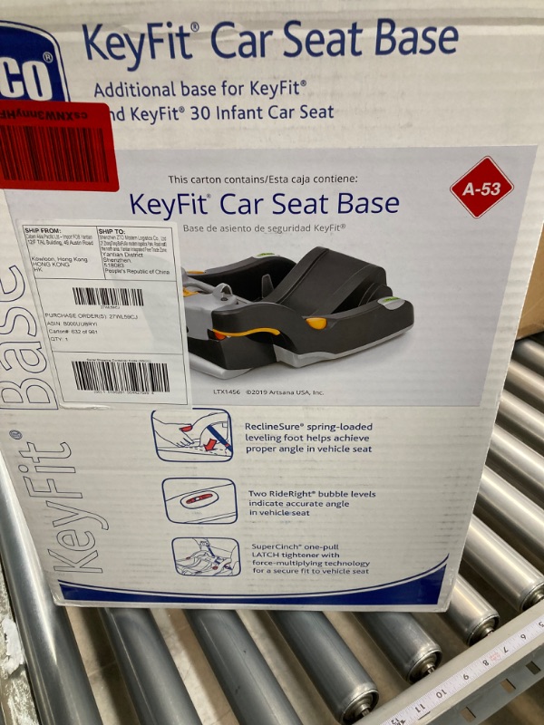 Photo 6 of Chicco KeyFit Infant Car Seat Base - Anthracite