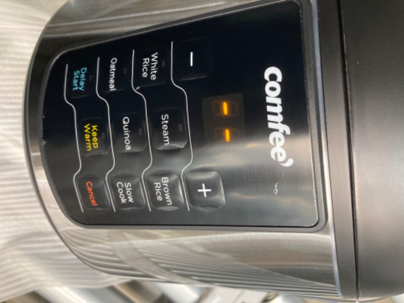 Photo 1 of COMFEE' Rice Cooker,  Stainless Steel Multi Cooker, Slow Cooker, Steamer, Saute, and Warmer,   Cooked( Uncooked), Brown Rice, Quinoa and Oatmeal,-Touch Programs https://a.co/d/0eA6zDw
