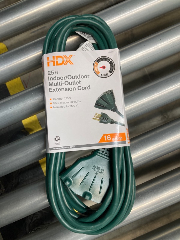 Photo 2 of 25 ft Indoor/Outdoor Extension cord