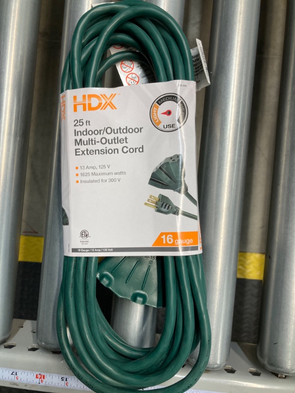 Photo 1 of 25ft Outdoor/Indoor Extension Cord