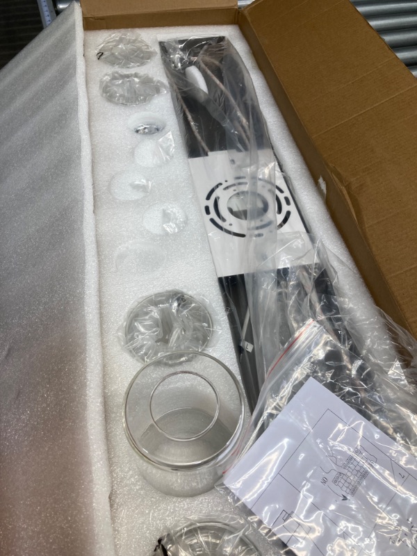 Photo 1 of Bathroom Light Fixtures, 5 Light Brushed Nickel Bathroom Vanity Light, Crystal Bubble Glass With Dimmable 3-Color Lights, Modern Bathroom Wall Sconce For Bathroom Hallway Kitchen Bedroom Living Room Brushed Nickel 5-Light