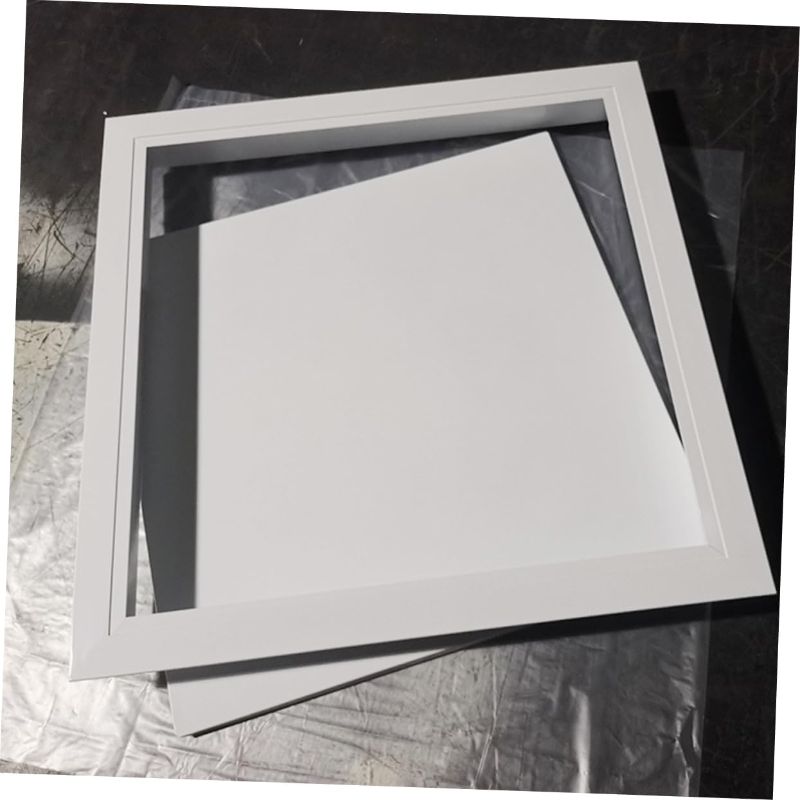 Photo 1 of Angoily Ceiling Vents Wall Access Panel Plumbing Access Panel Metal Access Panel Ceiling Access Panel Access Door Panel for Drywall Wall Hole Cover White Cover Plate Invisible
