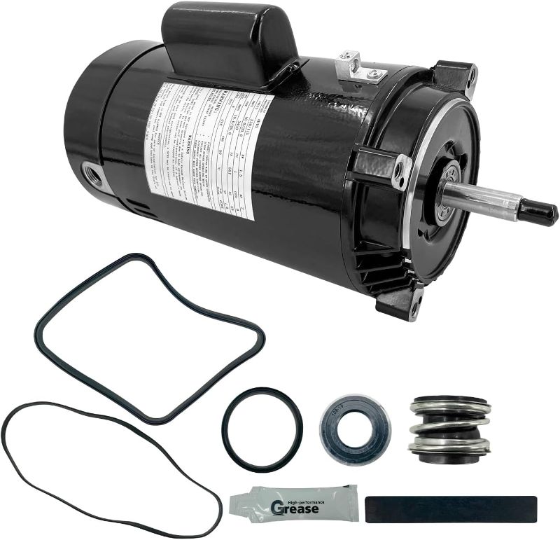 Photo 1 of Ballmers UST1202 Pool Pump Motor SP2615X20 Pool Pump Motor 2 HP w/PS-201 Seal, 115/208-230V Compatible with Century A.O. Smith,Hayward https://a.co/d/f78b3tM