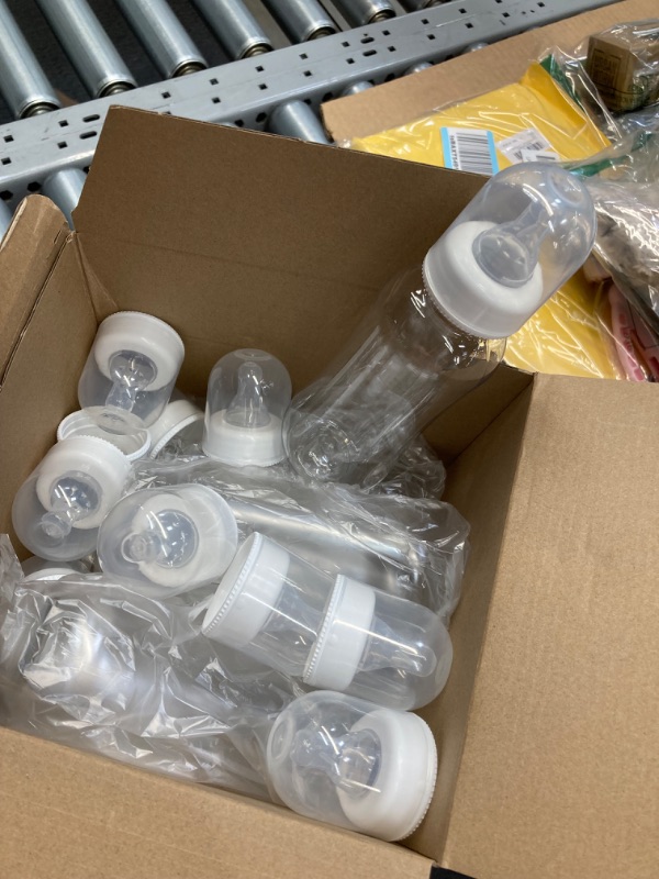 Photo 1 of Norme 12 Pcs Baby Shower Bottles 9.5 oz Plastic Baby Bottles for Baby Shower Game Party Favors Baby Milk Bottles for Children Birthday Decorations Gifts (White) White 12