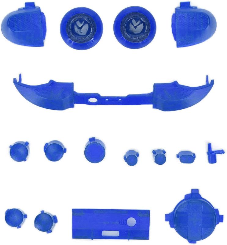 Photo 1 of YYOYY Replacement Full Set Button Bumper Trigger Buttons Compatible with Xbox Series X Xbox Series S Controller, Controller LB RB LT RT Trigger Bumper Buttons Repair Kit, Gamepad(Transparent Blue) https://a.co/d/iK0pUy6