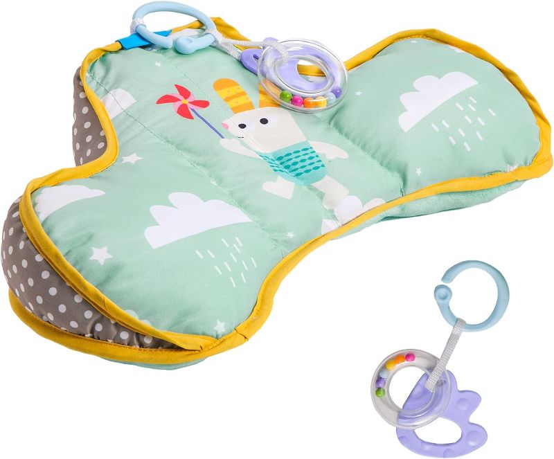 Photo 1 of Taf Toys Baby Tummy Time Pillow | Perfect for 2-6 Months Old Babies, Enables Easier Development & Easier Parenting, Natural Developmental, Comfortable Tummy Time, Ergonomic Design, Detachable Toys https://a.co/d/3LB5qid