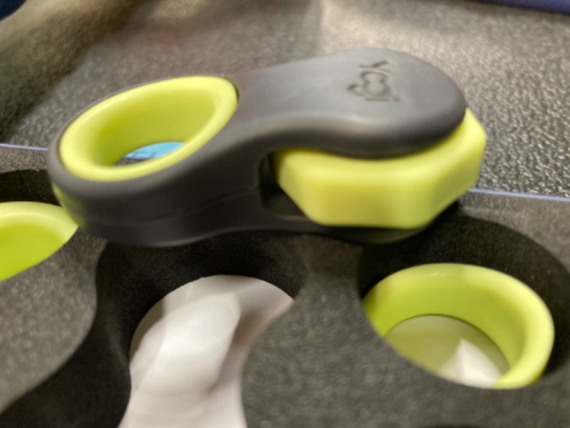 Photo 1 of Yogi Fidget Toy, Adult Fidget Spinners, Anxiety Relief, Perfect for ADHD, ADD, and Autism, Quiet Fidget Toys for Adults and Kids, Cool Gadgets, Five Ring Sizes, Easy to use Sensory Toys - Moonlight Black-yellow