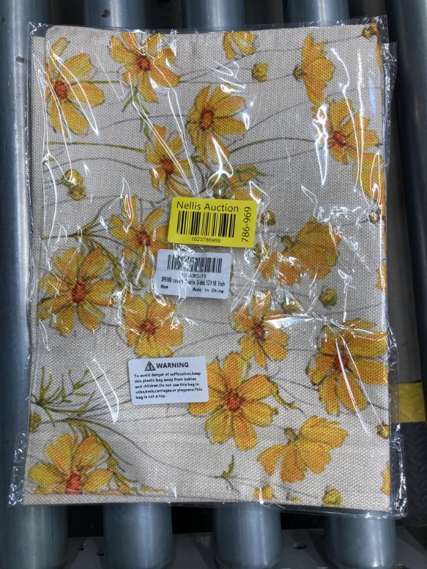 Photo 1 of *2 PACK * Welcome Summer Flowers Garden Flag 12x18 Inch Double Sided,Cosmos Flower Floral with Bee Small Yard Flags for Outdoor,Seasonal Decoration for Spring Farmhouse Holiday Outside