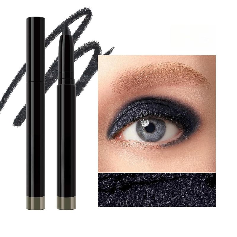 Photo 1 of black Shadow stick Liner Pencil, Long Lasting Waterproof Eyeliner Pencil, Smudge Proof, Matte Finish and shimmering (# 08)
