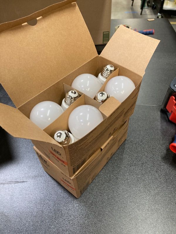 Photo 1 of 60-Watt Equivalent A19 Energy Efficient LED Light Bulb Soft White (8-Pack)-- 2 PACK