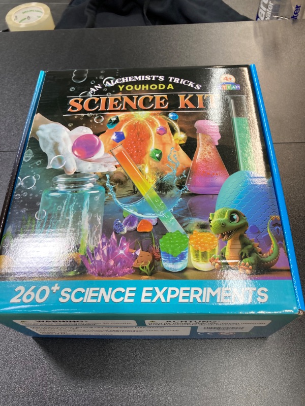 Photo 2 of 260+ Science Experiments - Over 120 pcs Science Kits for Kids Age 5-7-9-12, Boys Girls Pre School Chemistry Set & STEM Learning Educational Toys, Birthday Gifts Christmas Stocking Stuffers for Kids