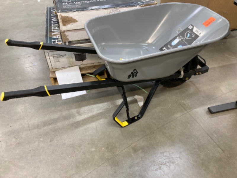 Photo 2 of 6 cu. ft. PRO Steel Wheelbarrow