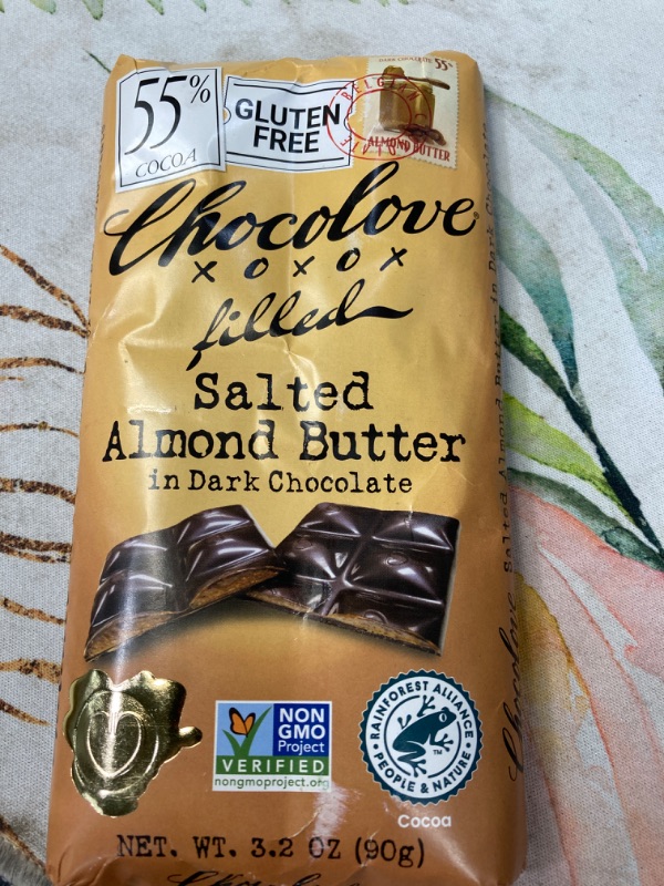 Photo 2 of Chocolove Salted Almond Butter in Dark Chocolate - 3.2 oz bar