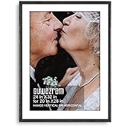 Photo 1 of 
euwazram 24x32 Frame - Single Frame, Ornate Matte Black 24x32 Poster Frame Matted to 20x28, Or 24 x 32 Poster Frame without Mats for Artwork, Puzzles,...