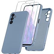 Photo 1 of  4  pack CASEJEEN for Samsung Galaxy A25 5G Case and 2 Pack Tempered Glass Screen Protectors,Slim Liquid Silicone Soft Rubber TPU Cover,Shockproof Protective Phone Case,Lilac Purple