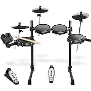 Photo 1 of  Turbo Mesh Kit – Electric Drum Set With 100+ Sounds, Quiet Mesh Drum Pads, Drum Sticks, Connection Cables, Drum Lessons
