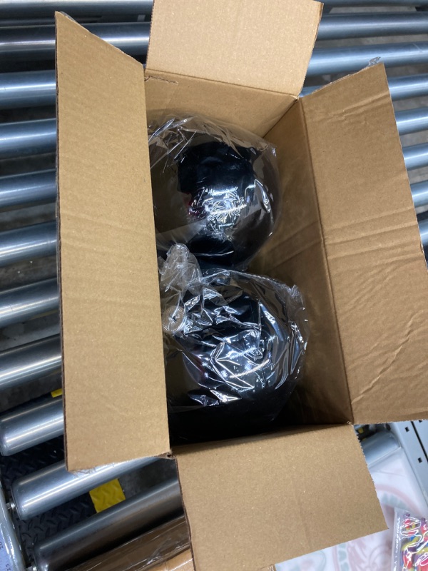 Photo 1 of Extra Large Size Outdoor Christmas Ornaments, Oversized Huge Big Shatterproof Xmas Christmas Plastic Balls for Outside Lawn Yard Tree Hanging Decorations (4"/100mm, Black, 12 Packs) Black 4"/12PCS