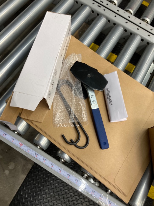Photo 1 of AutoWanderer Tool Caliper Compression Tool, Brake Caliper Press Tool 360 Degree Swing Ratchet Caliper Piston Spreader Compressor Tool with Caliper Hanger for Disc Brake blue No 2 extra Plates